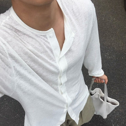 Acid Linen Cardigan