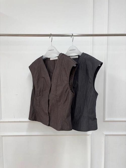 [A MA:DE 2026SS] Silhouette Blouse (2color)