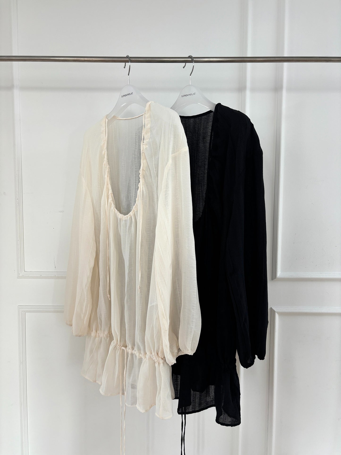 Shirring Half Blouse