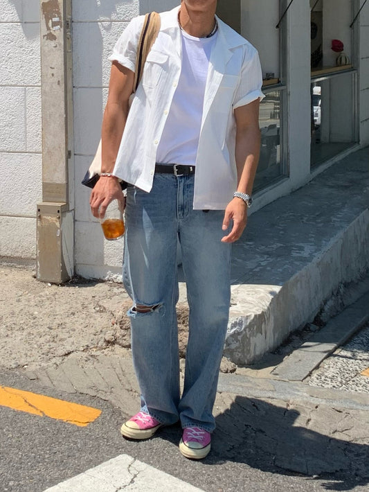 Ocean Open Collar Shirt