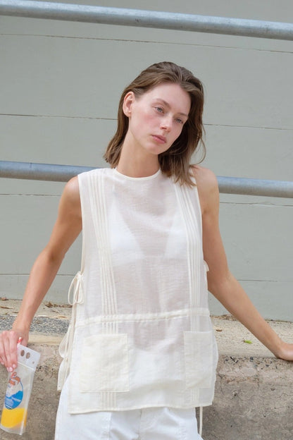 [A MA:DE 2026SS] Silhouette Blouse (2color)