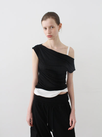 Boatneck Linen Tee