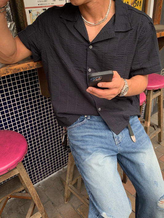 Popo Open Collar Shirt