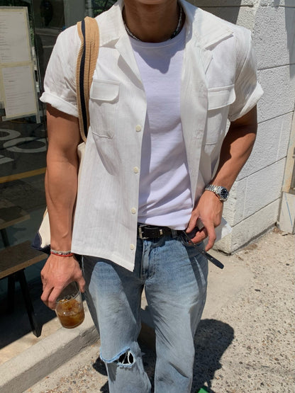 Ocean Open Collar Shirt