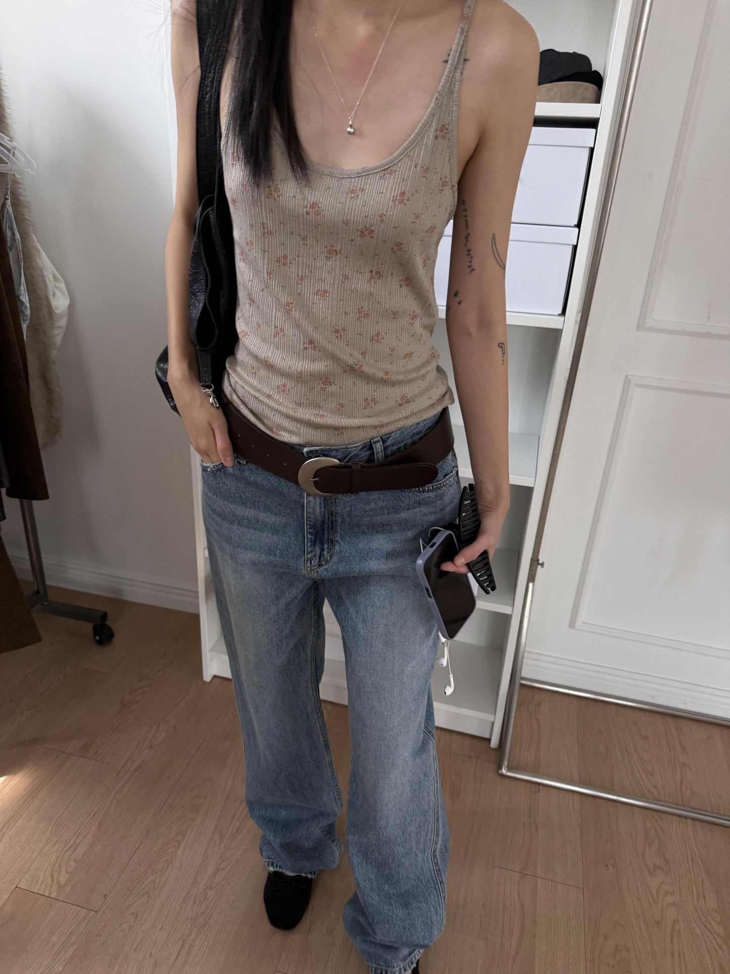 Flower Ribbed Sleeve