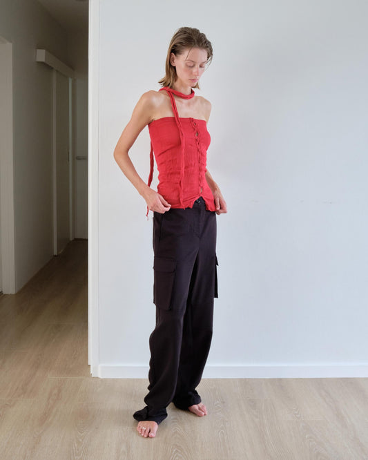 Wrinkle Top & Muffler Set