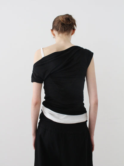Boatneck Linen Tee
