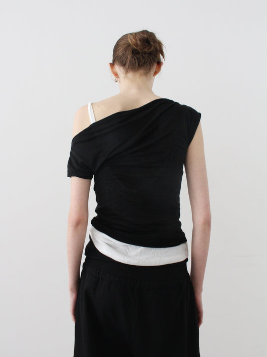 Boatneck Linen Tee