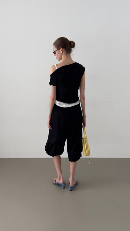 Boatneck Linen Tee
