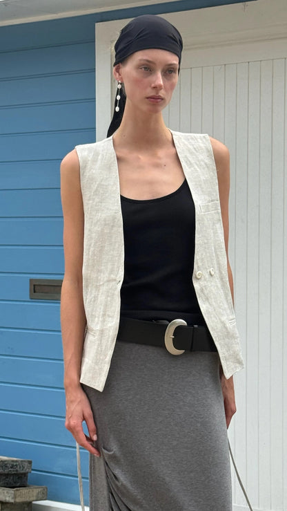 Linen Vest