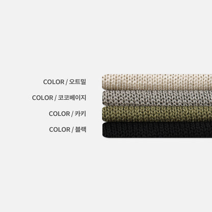 Diagonal Button Knit Tee