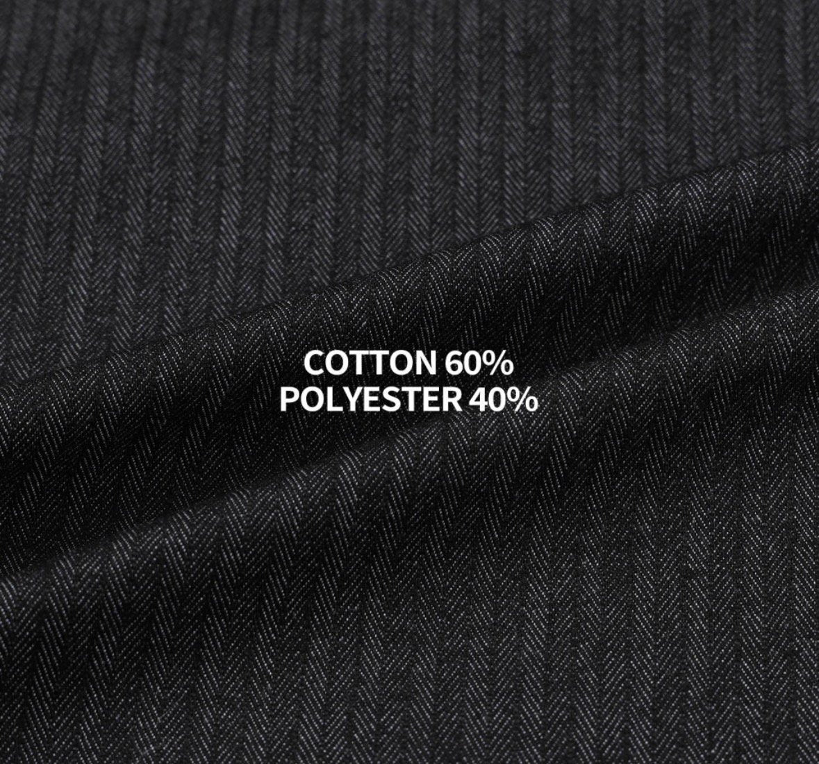 Herringbone Two-Tuck Wide Slacks