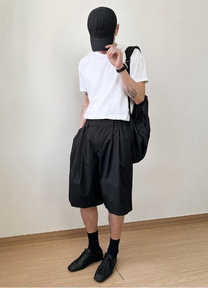 Creed Banding Two-Tuck Half Pants