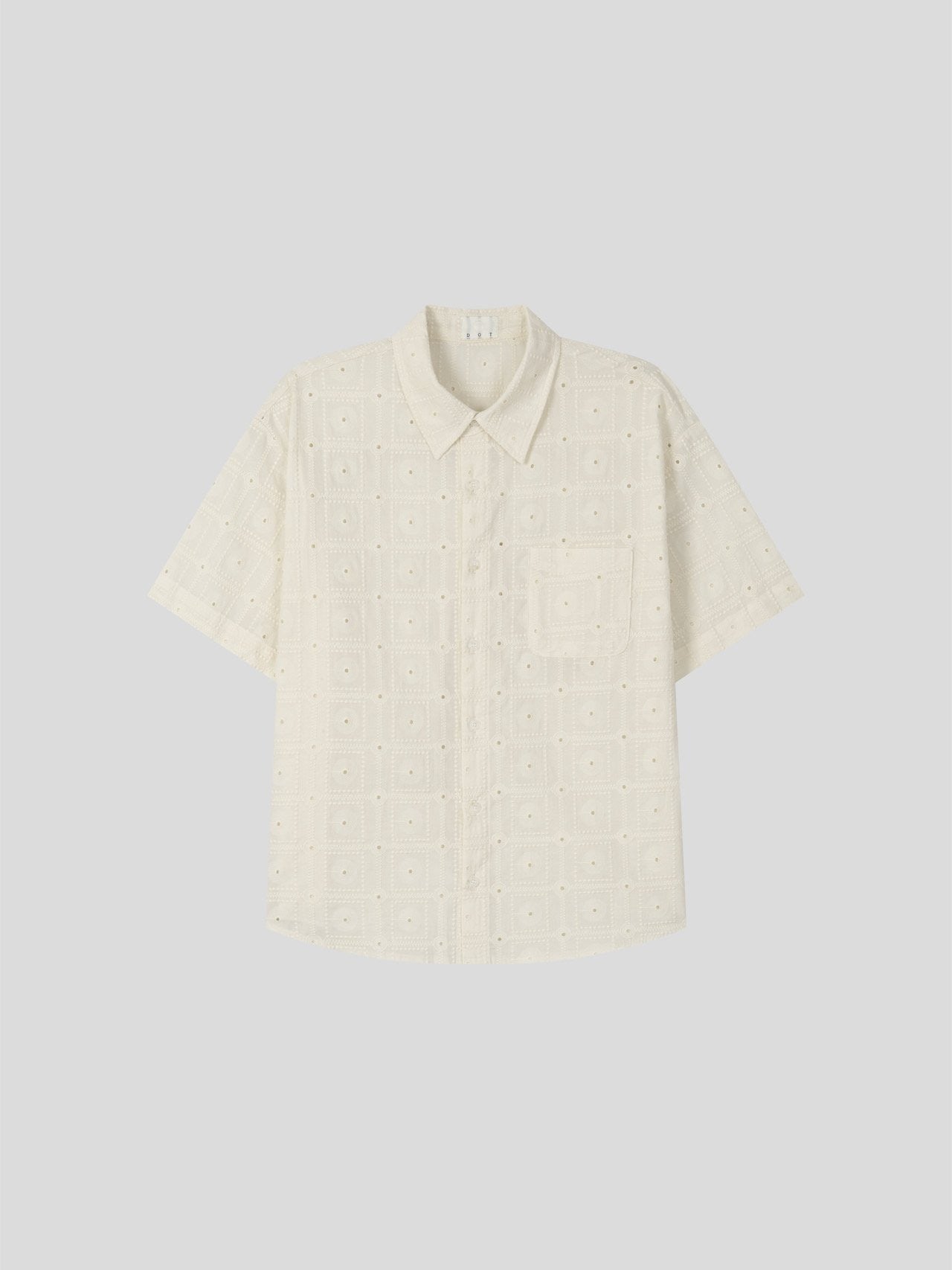 Orbit Eyelet Crop Shirt