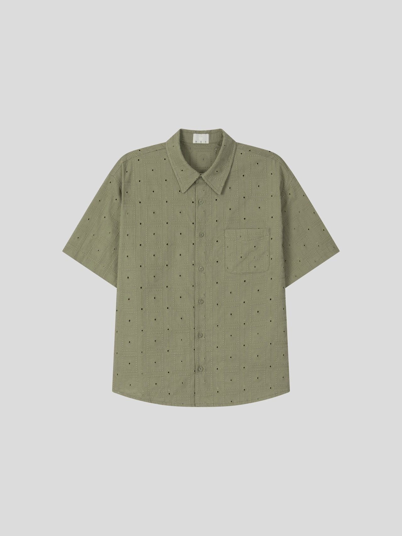 Orbit Eyelet Crop Shirt