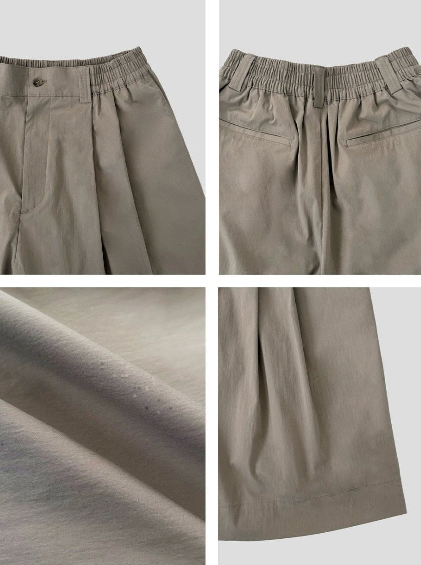 Creed Banding Two-Tuck Half Pants