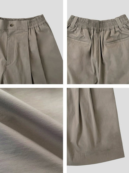 Creed Banding Two-Tuck Half Pants