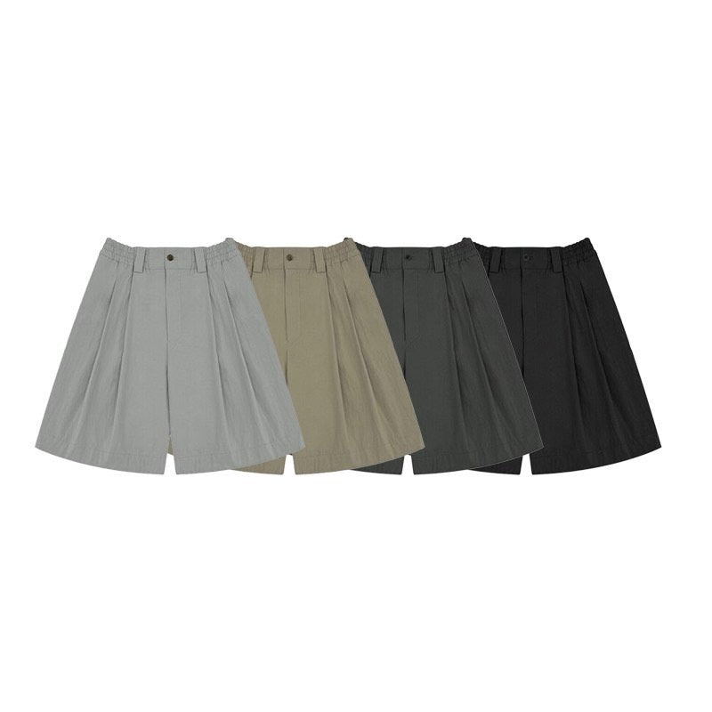 Creed Banding Two-Tuck Half Pants