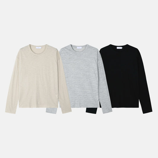 Slub Yarn Deck Long Sleeve Tee
