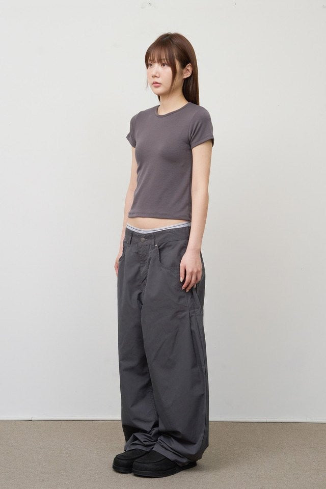 Side Tuck Wide Pants