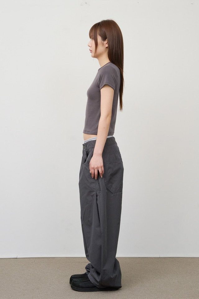 Side Tuck Wide Pants