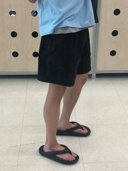 Circle Patch Banding Shorts