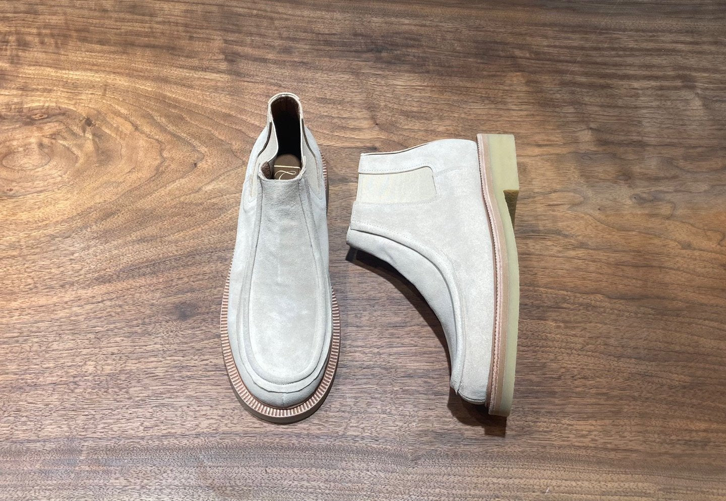 Yas Italian Suede Chelsea Boots