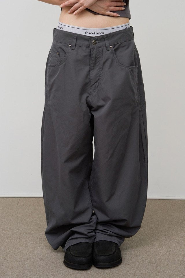 Side Tuck Wide Pants