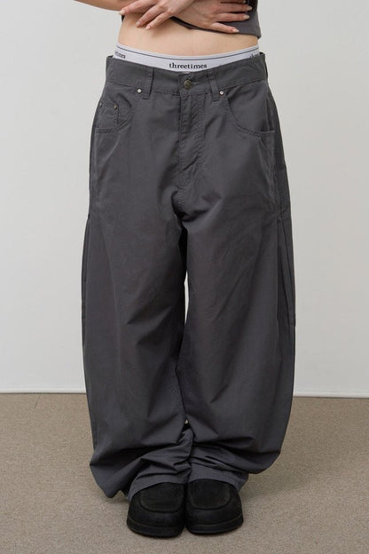 Side Tuck Wide Pants