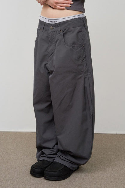 Side Tuck Wide Pants