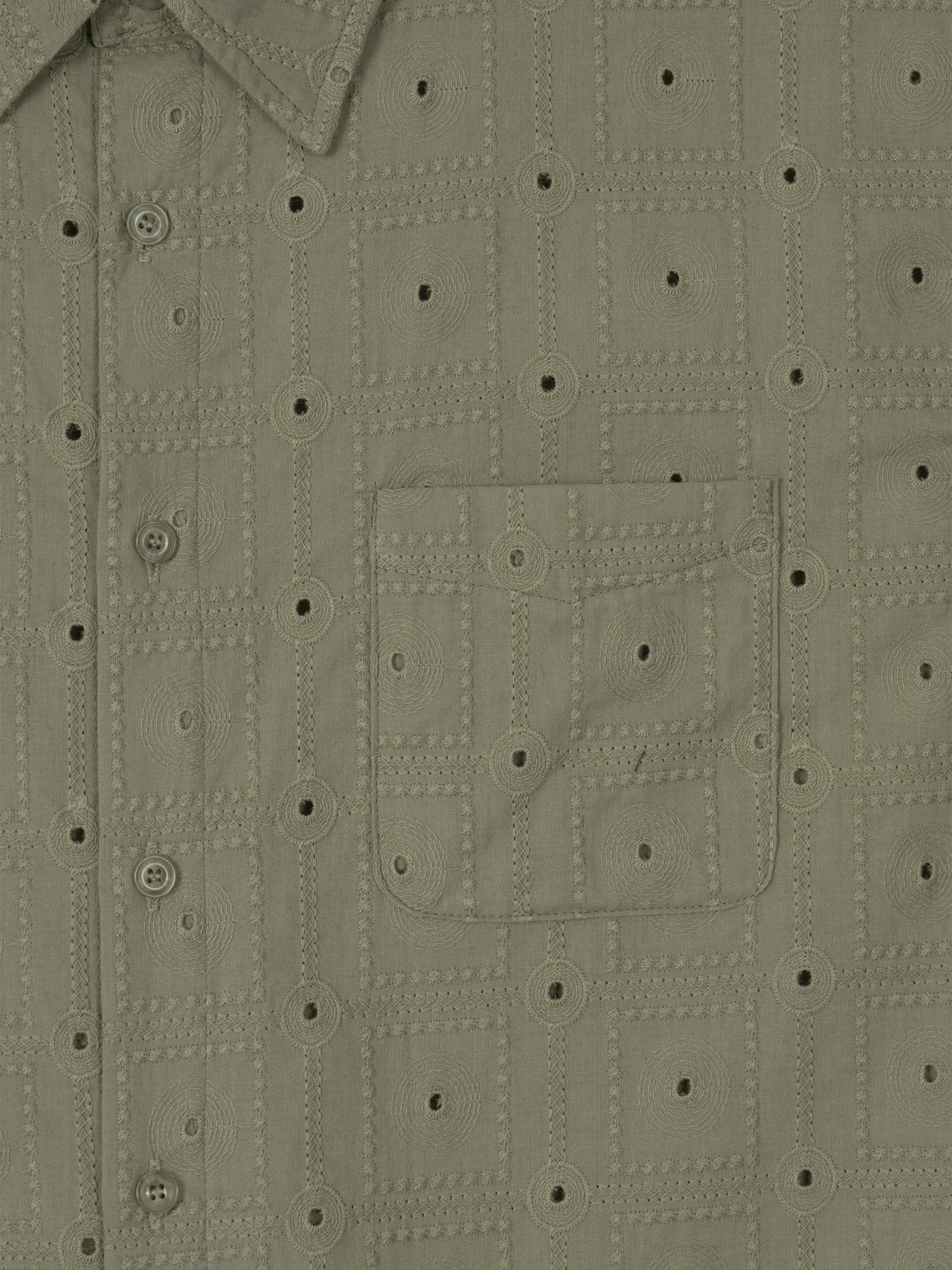Orbit Eyelet Crop Shirt