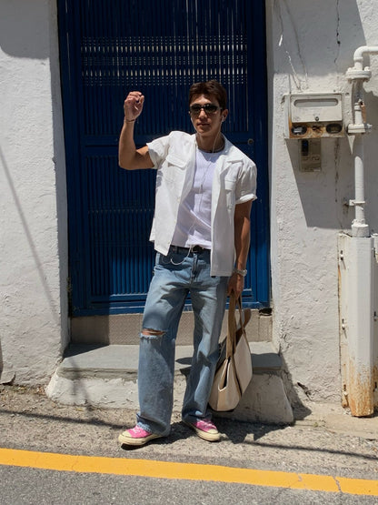 Ocean Open Collar Shirt