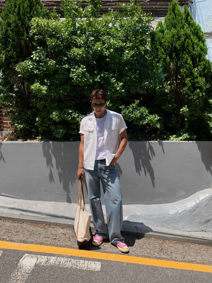 Ocean Open Collar Shirt