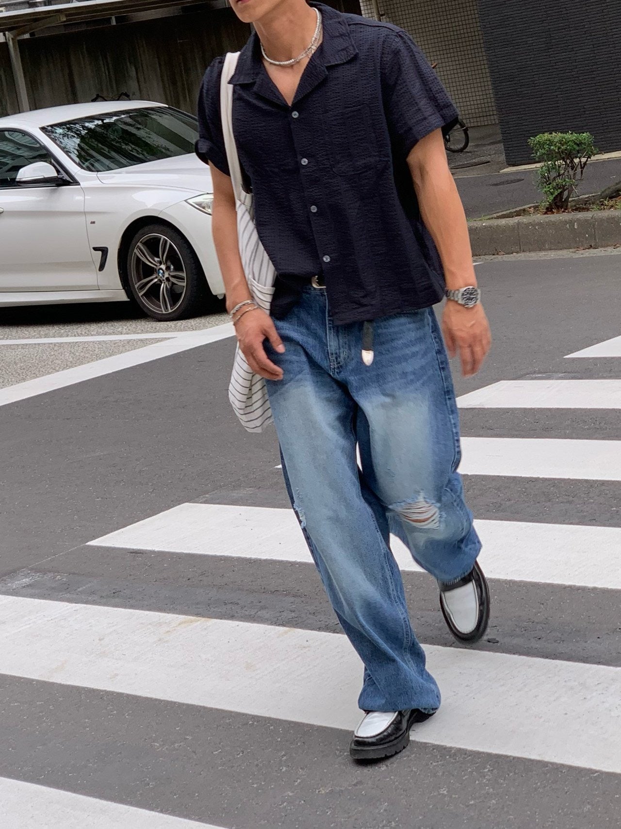 Popo Open Collar Shirt