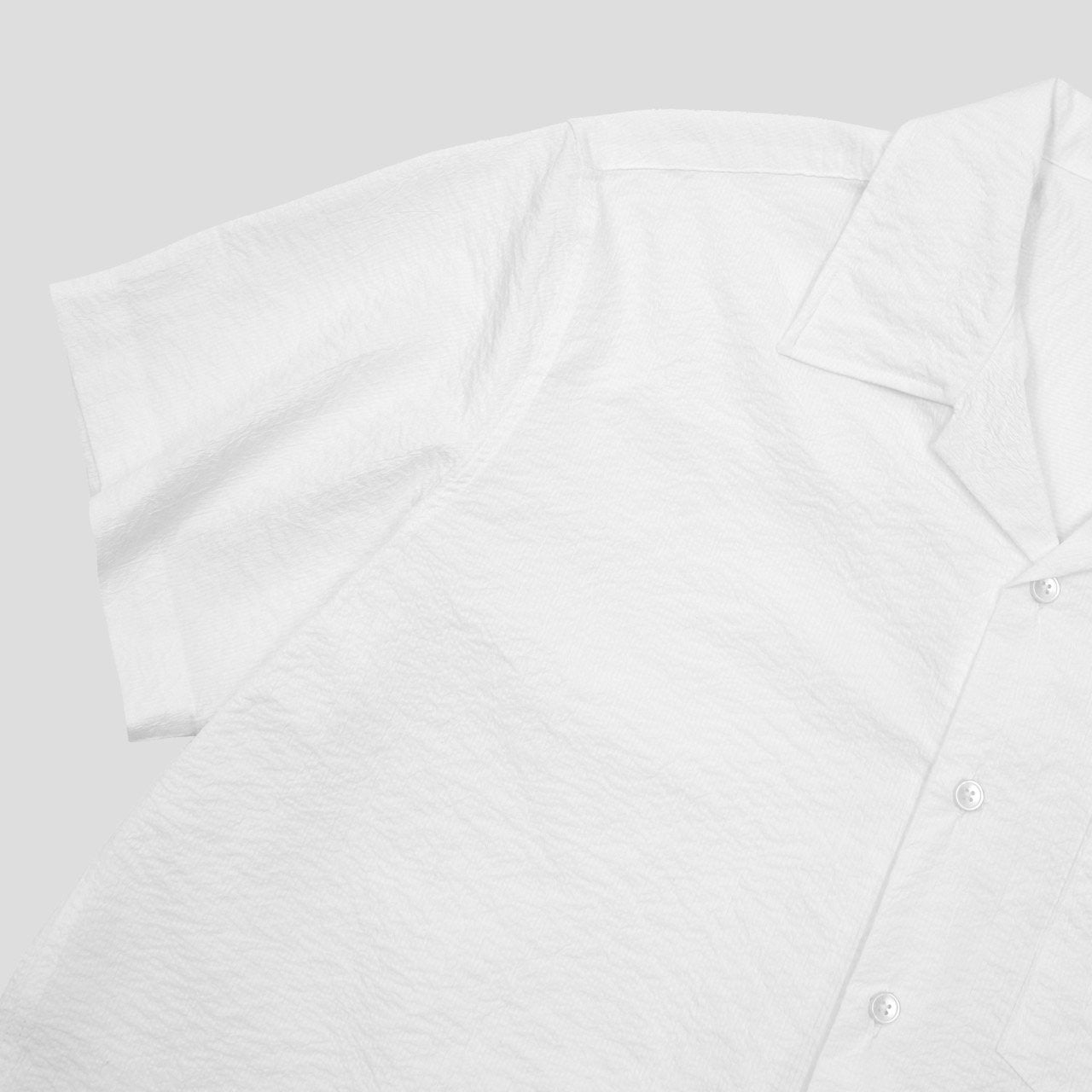 Pigment-Washed Nylon Shirt Jacket