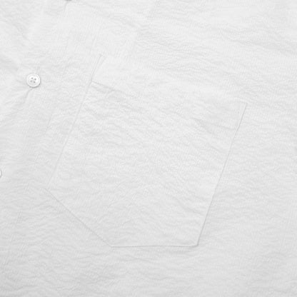 Pigment-Washed Nylon Shirt Jacket