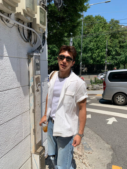 Ocean Open Collar Shirt