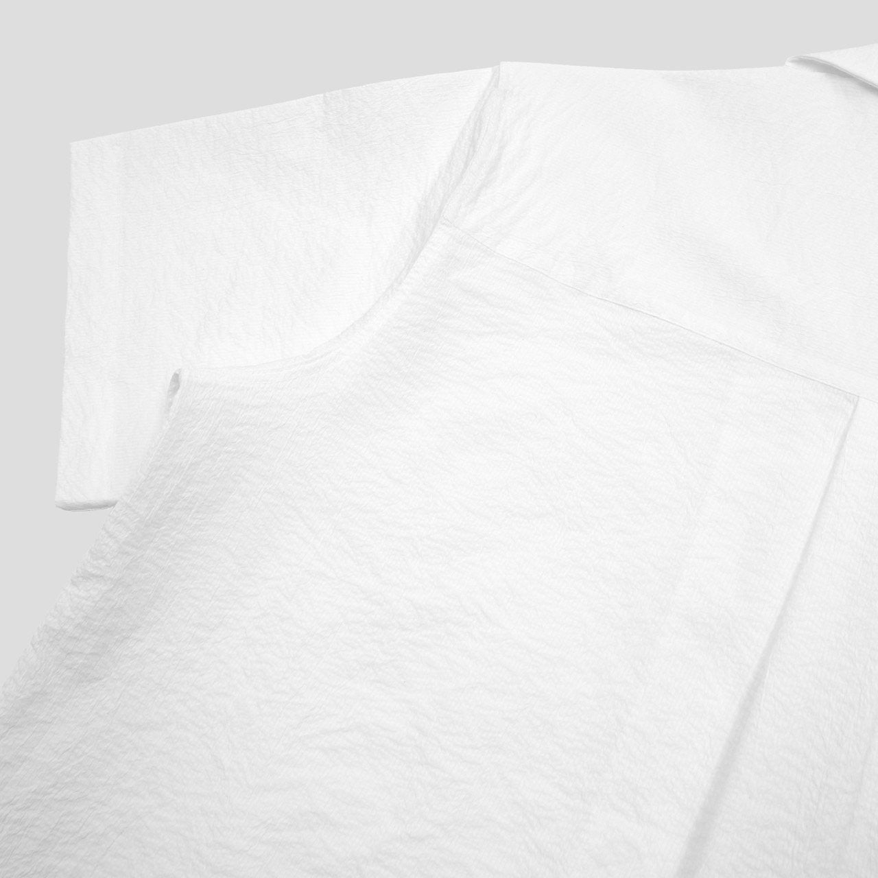 Pigment-Washed Nylon Shirt Jacket