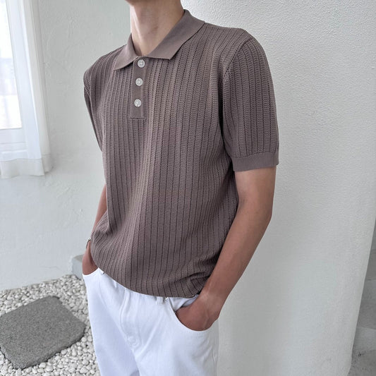 Honeycomb Knit Polo