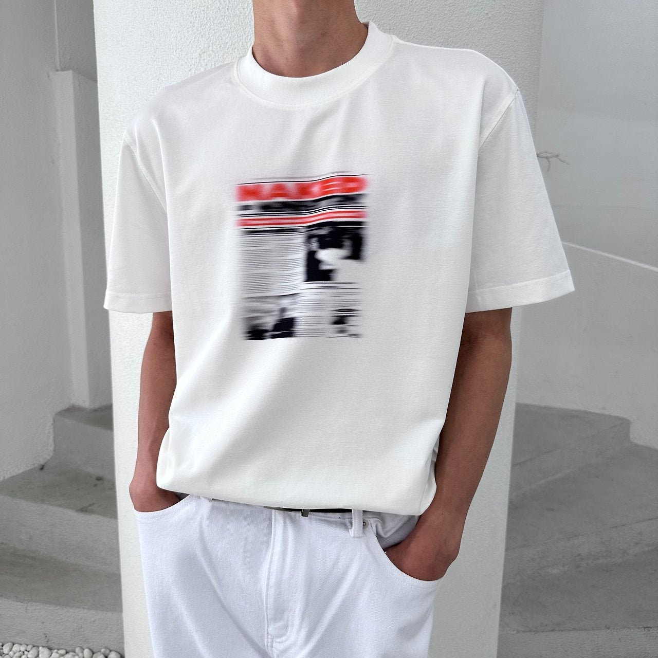 Blur Motion Graphic Tee