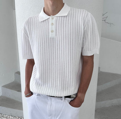 Honeycomb Knit Polo