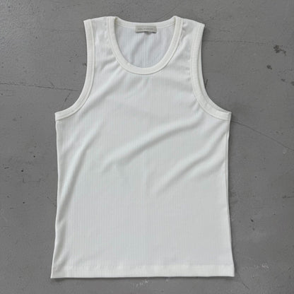 Muscle Fit Ribbed Tank Top