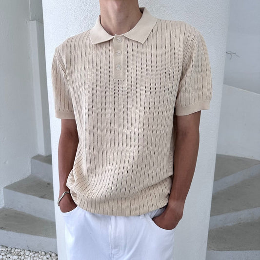 Honeycomb Knit Polo