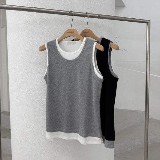 Layered Ribbed Tank Set