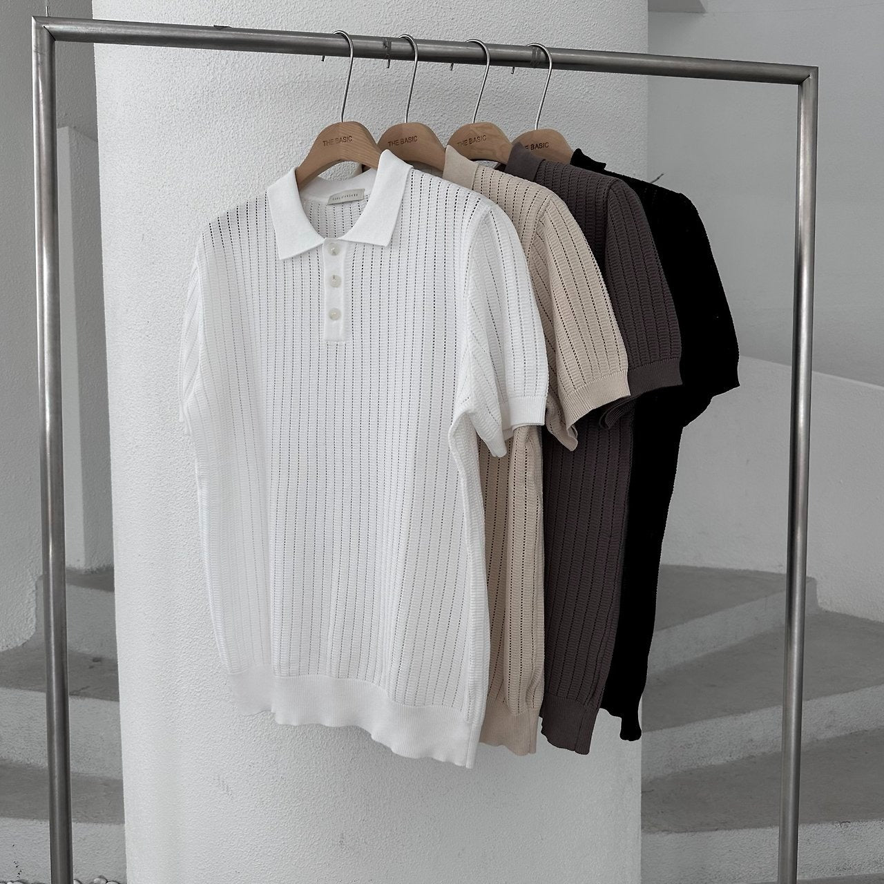 Honeycomb Knit Polo