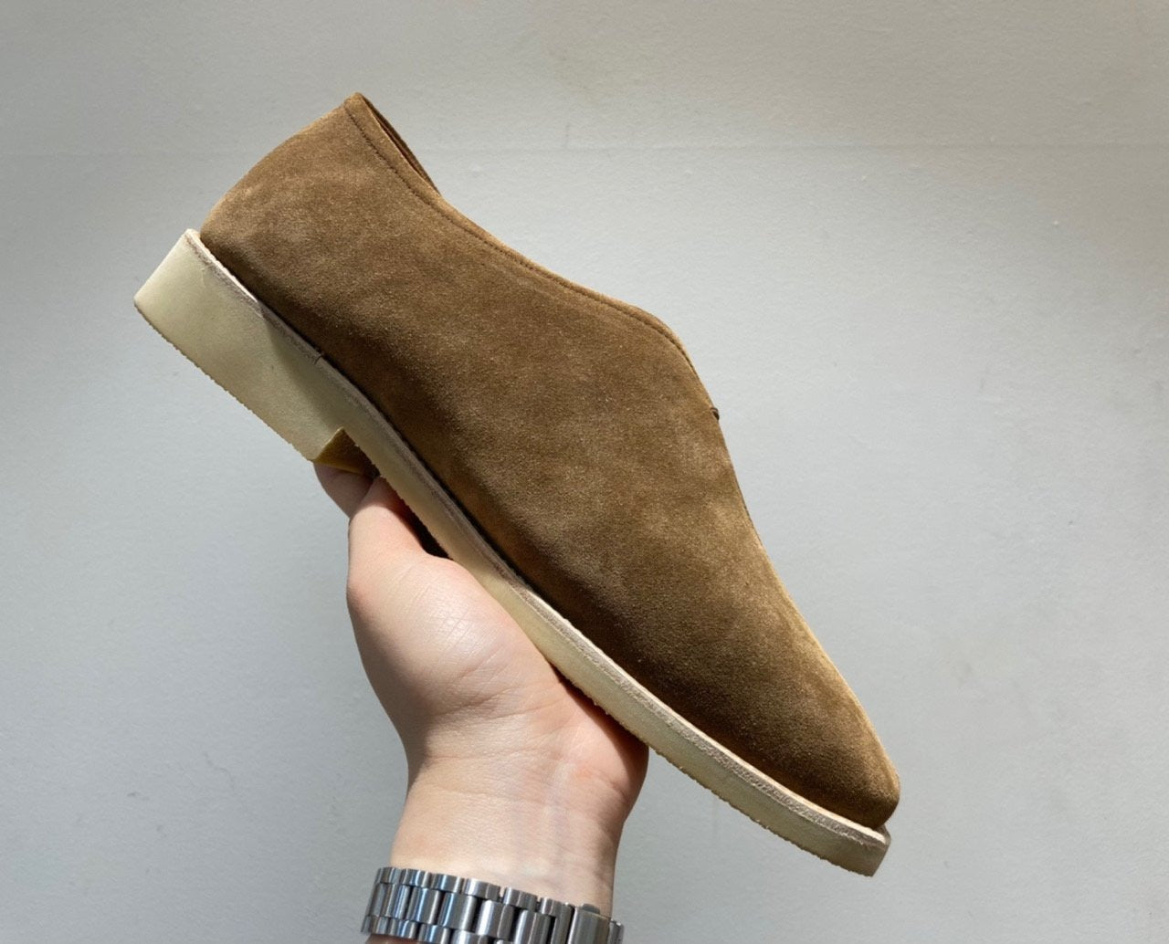 Suede Minimal Mule Loafer