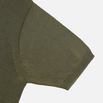 Diagonal Button Knit Tee