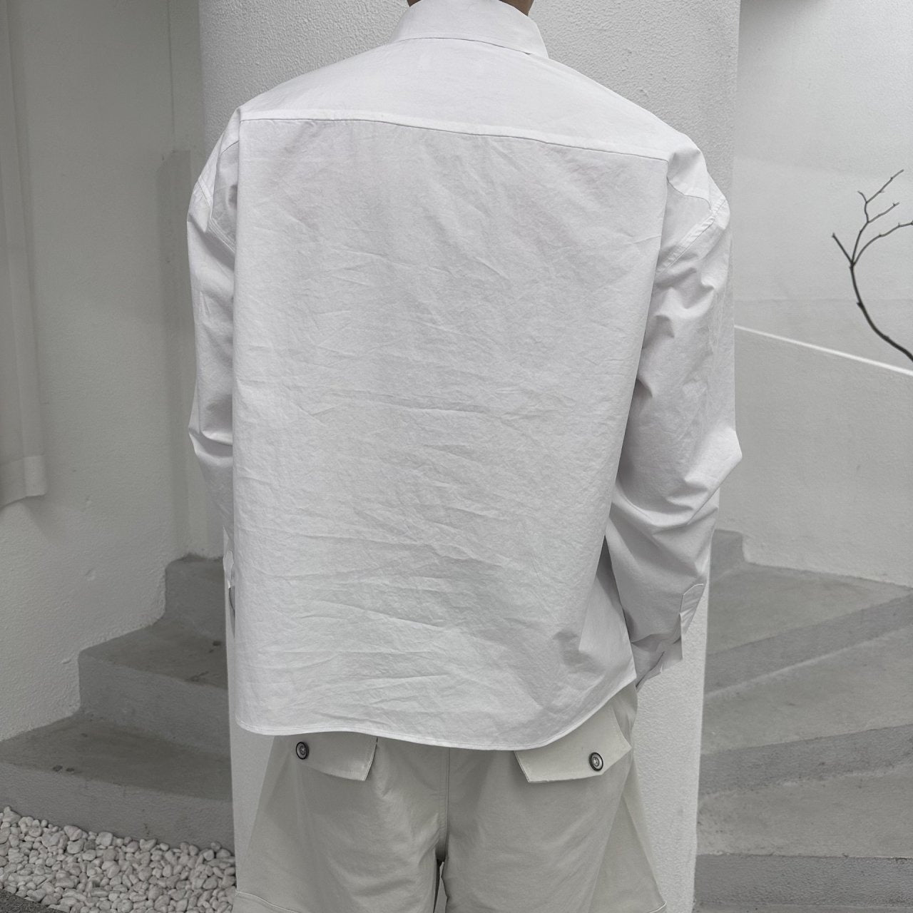 Aren Cropped Bio-Washed Shirt