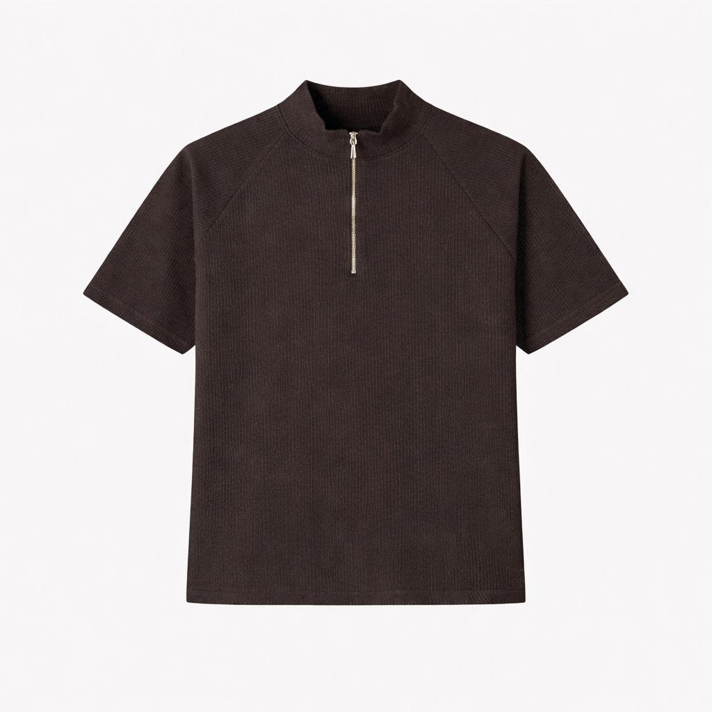 Pigment-Washed Nylon Shirt Jacket