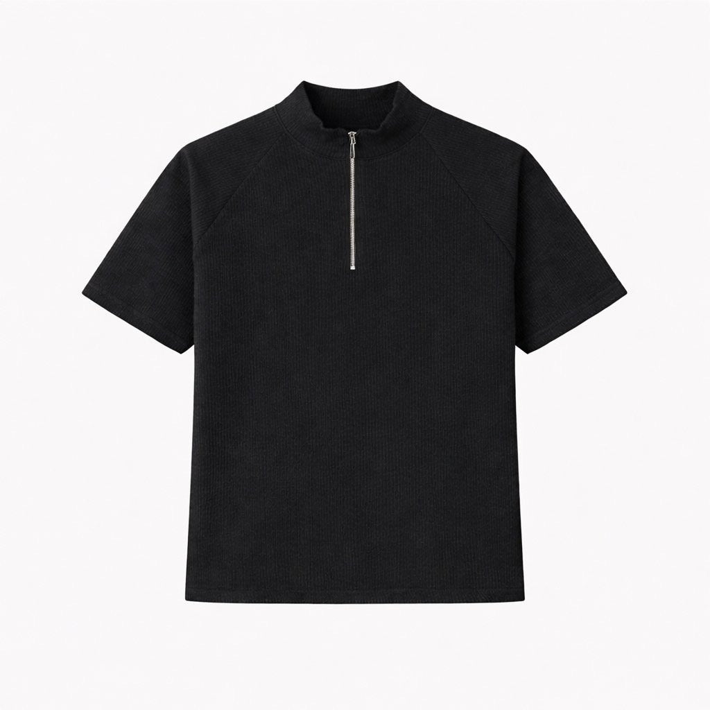 Pigment-Washed Nylon Shirt Jacket
